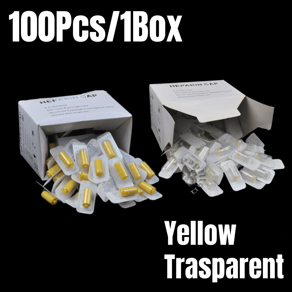 Pet Supplies Delivery - 100Pcs/Box Heparin Cap IV Disposable Cannula