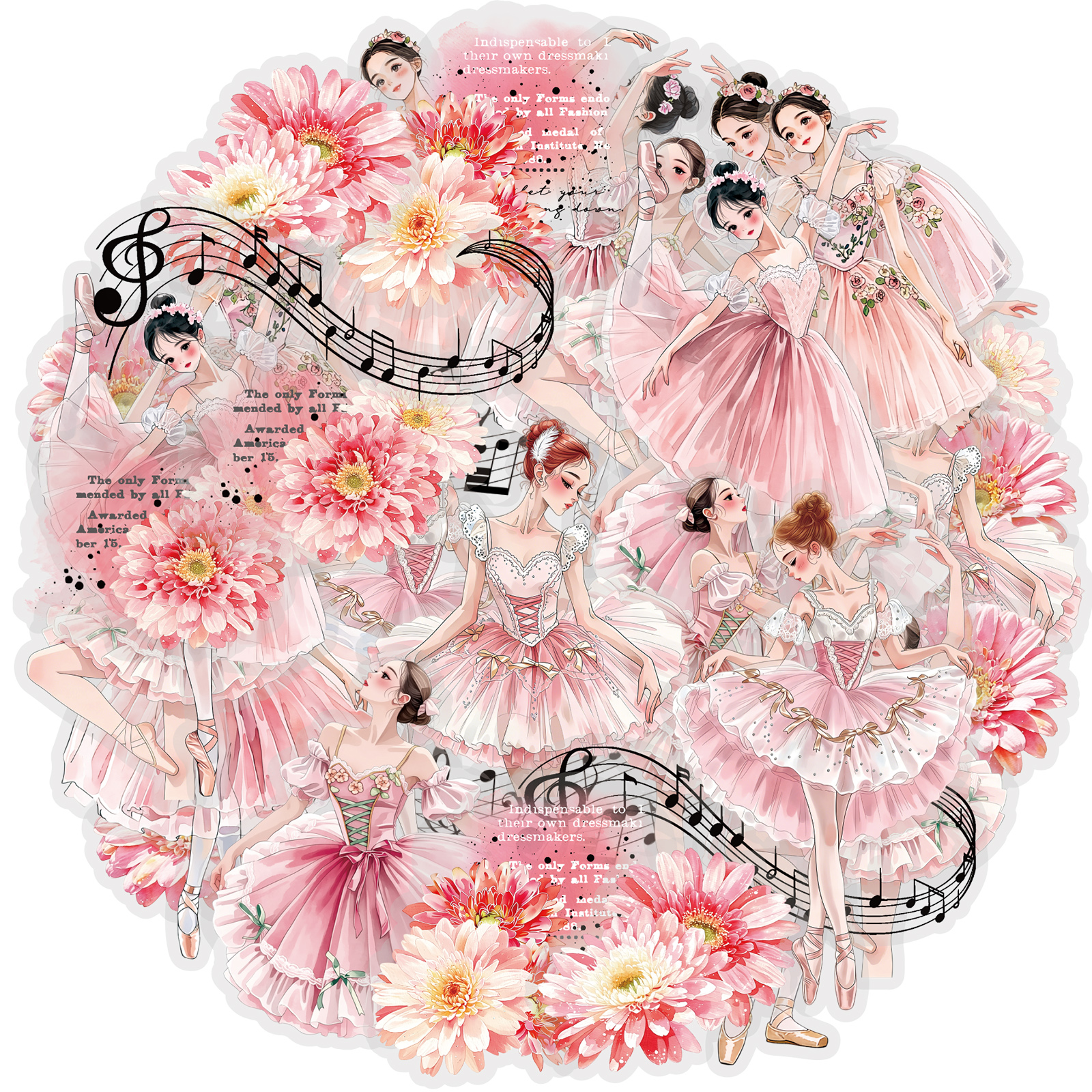 Pet Supplies Gift Card - Etori Life 30Pcs Pink Tone Ballet