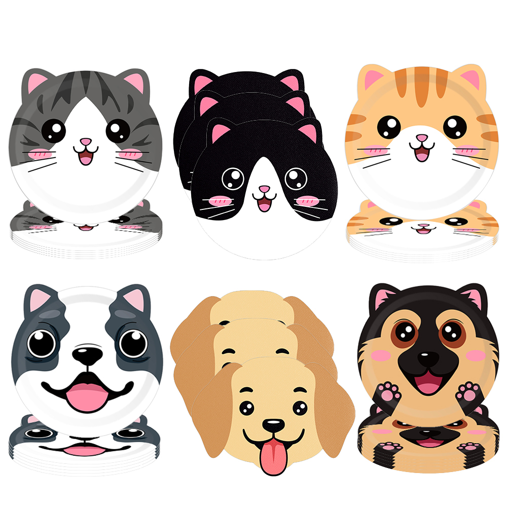 Pet Supplies Warehouse - Cute Animals Party Paper Plates Dog