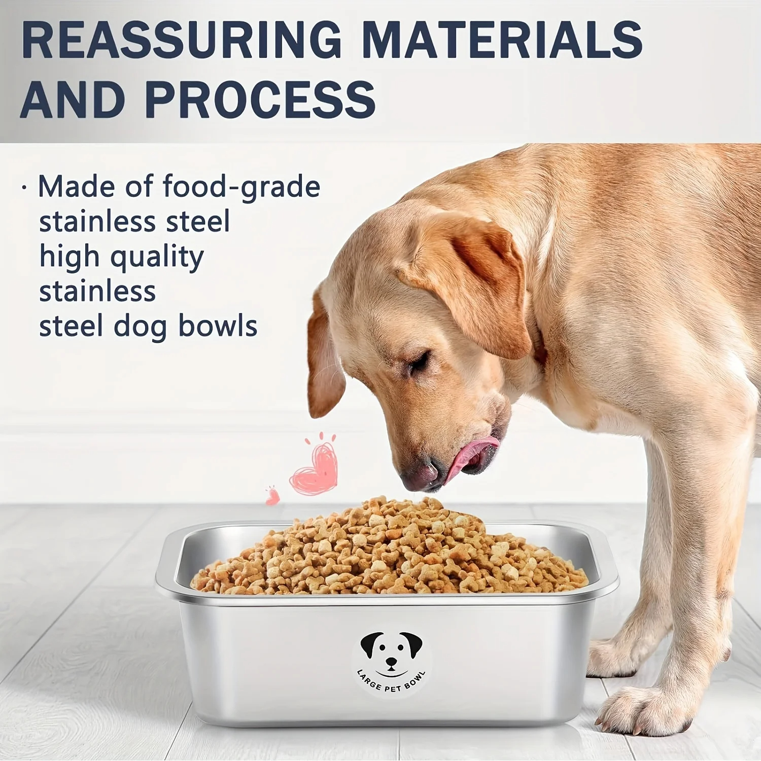 Slow Feeder Dog Bowl - Pet Stainless Steel Dog Bowl Puppy