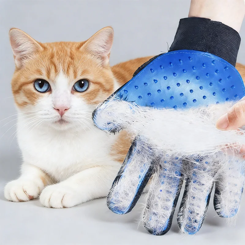 Pet Grooming Glove Gentle Sili - Pet Hair Remover Brush บทวิจารณ์และราคา