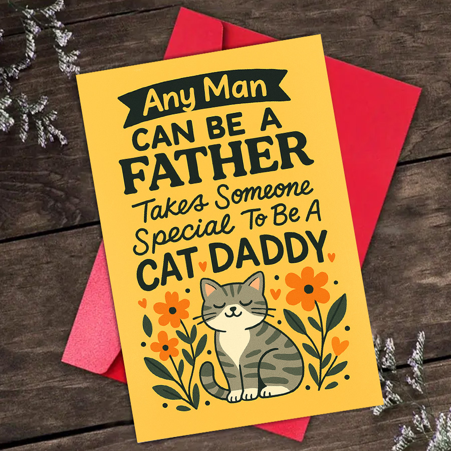 1Pcs Father's Day Greeting Car - Pet Supplies Gift Card บทวิจารณ์และราคา
