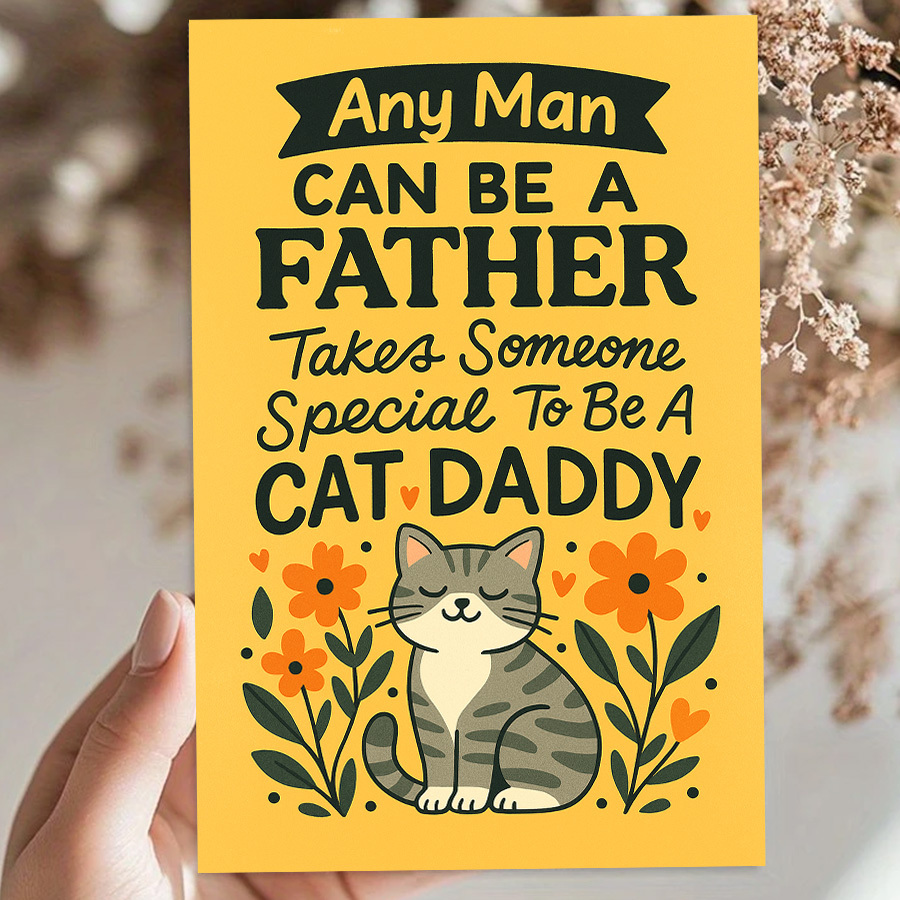 1Pcs Father's Day Greeting Car - Pet Supplies Gift Card บทวิจารณ์และราคา