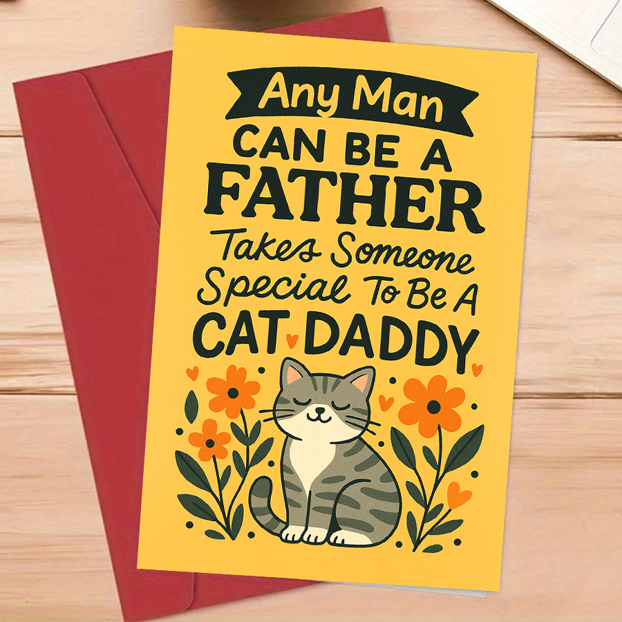 1Pcs Father's Day Greeting Car - Pet Supplies Gift Card บทวิจารณ์และราคา