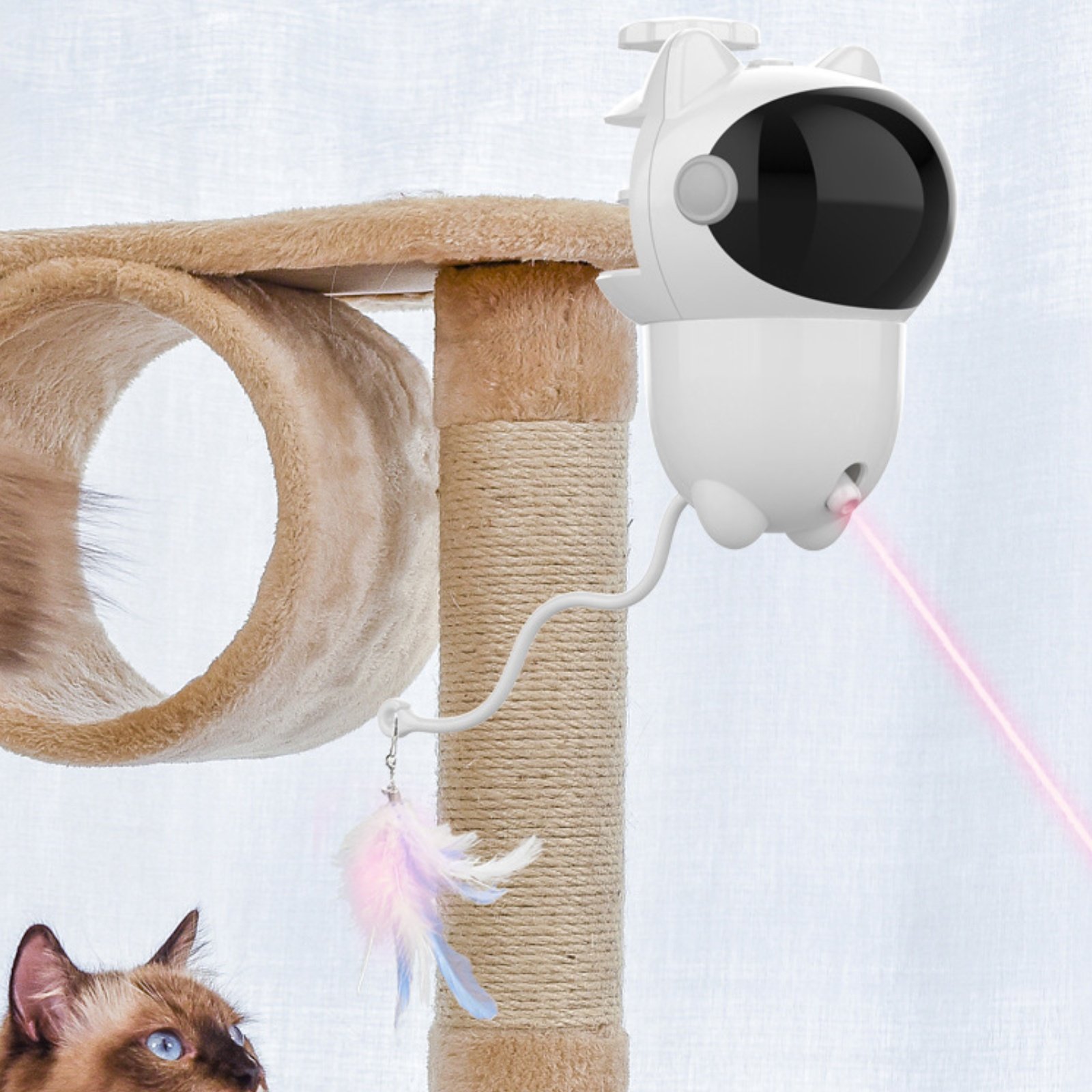 Automatic Feather Feline Toy T - Pet Supplies Reno บทวิจารณ์และราคา