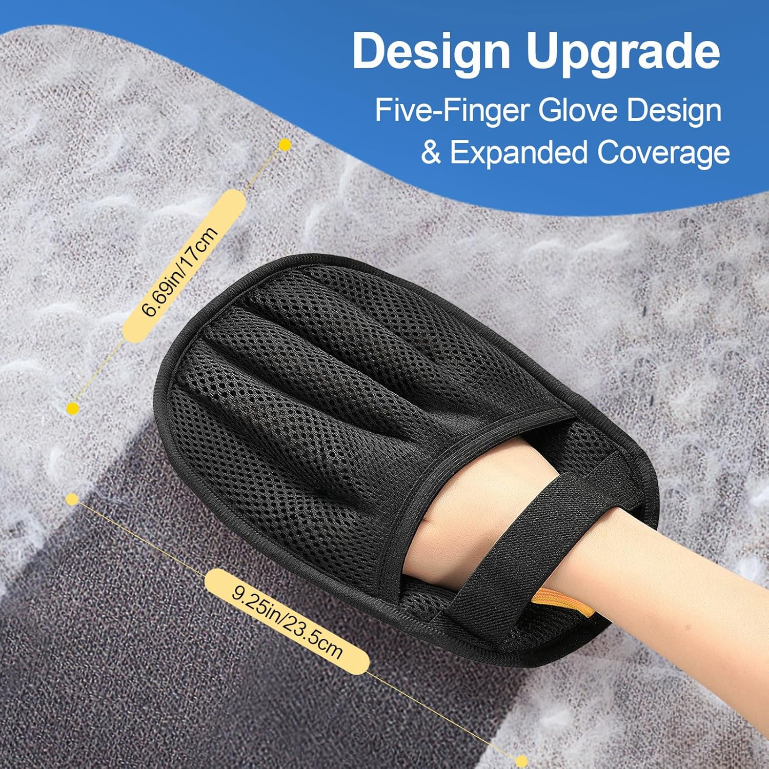 Pet Hair Removal Glove for Cat - Pet Hair Remover Brush บทวิจารณ์และราคา