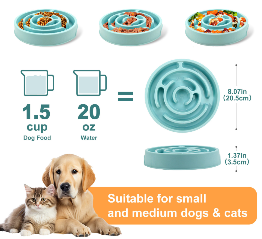 Slow Feeder Dog Bowl - Non-Sli - Slow Feeder Dog Bowl บทวิจารณ์และราคา