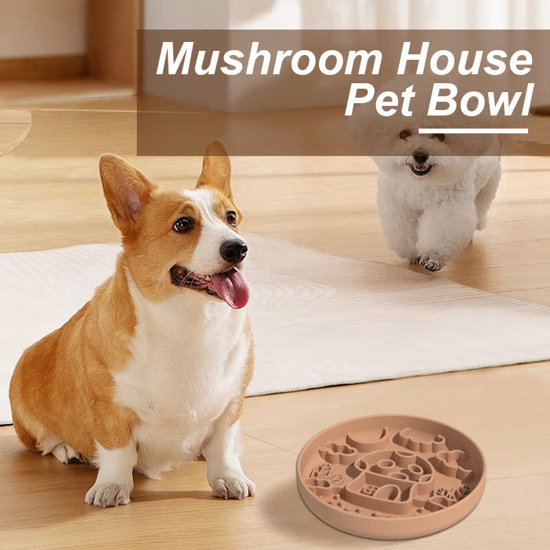 New Mushroom Dog Slow Food Bow - Slow Feeder Dog Bowl บทวิจารณ์และราคา