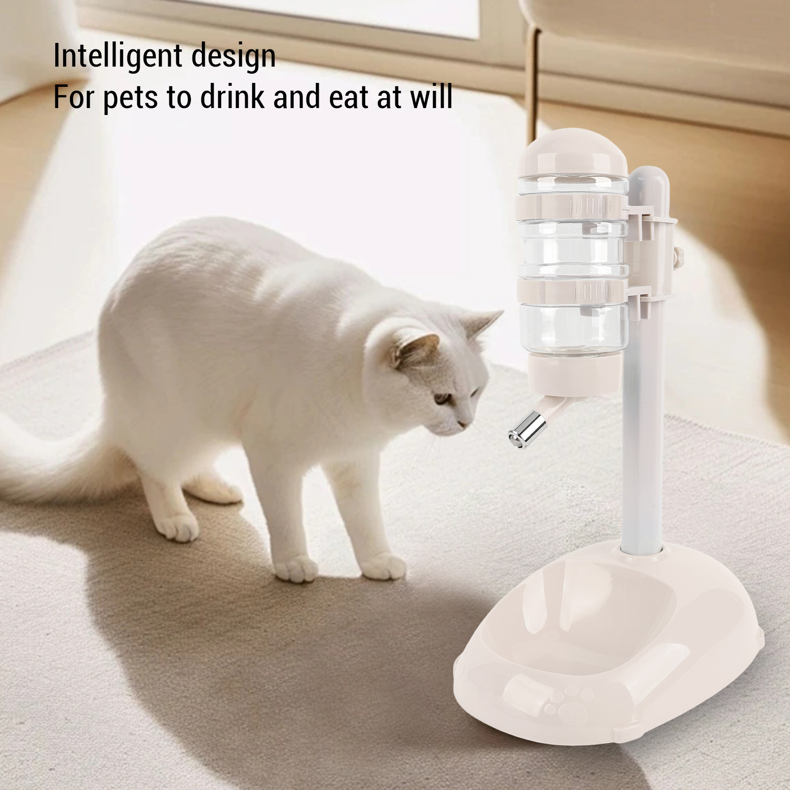 Bowl Bottle Standing Dispenser - Slow Feeder Dog Bowl บทวิจารณ์และราคา