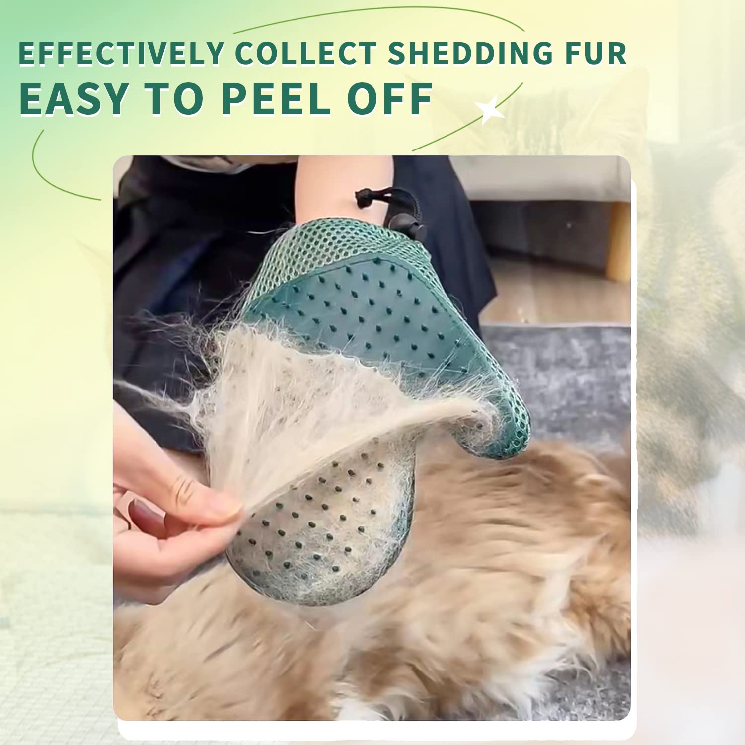 1pc 2 In 1 Cat Hair Glove & Pe - Pet Hair Remover Brush บทวิจารณ์และราคา