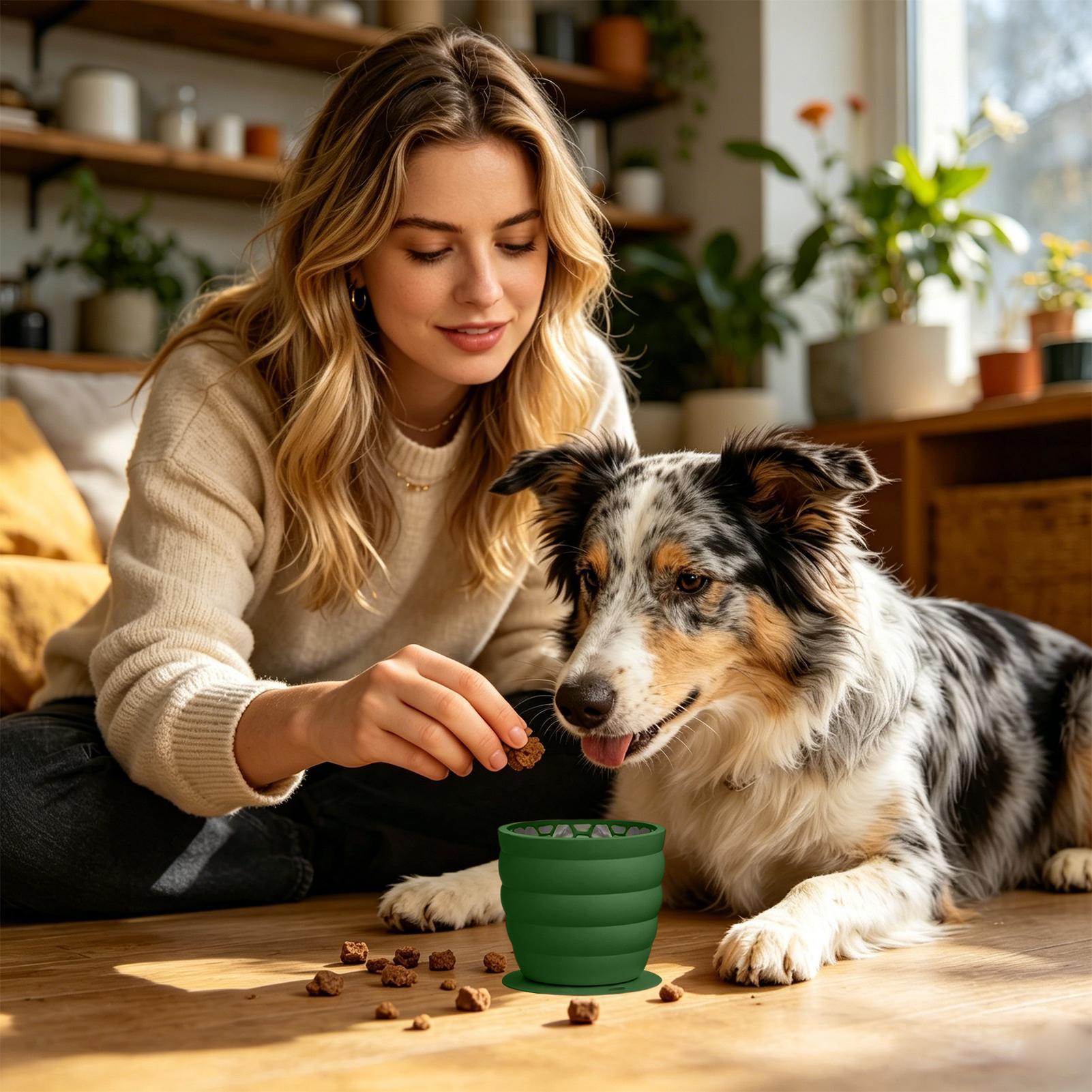 Slow Feeder Silicone Pet Bowl  - Slow Feeder Dog Bowl บทวิจารณ์และราคา