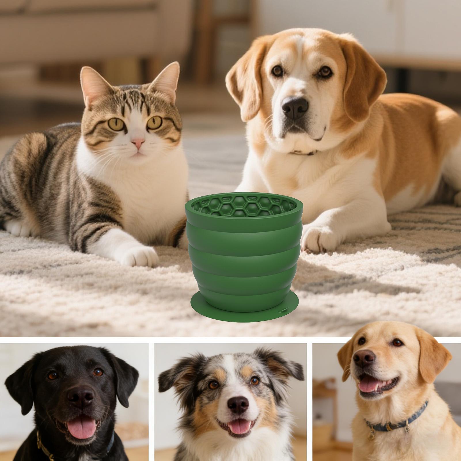 Slow Feeder Silicone Pet Bowl  - Slow Feeder Dog Bowl บทวิจารณ์และราคา