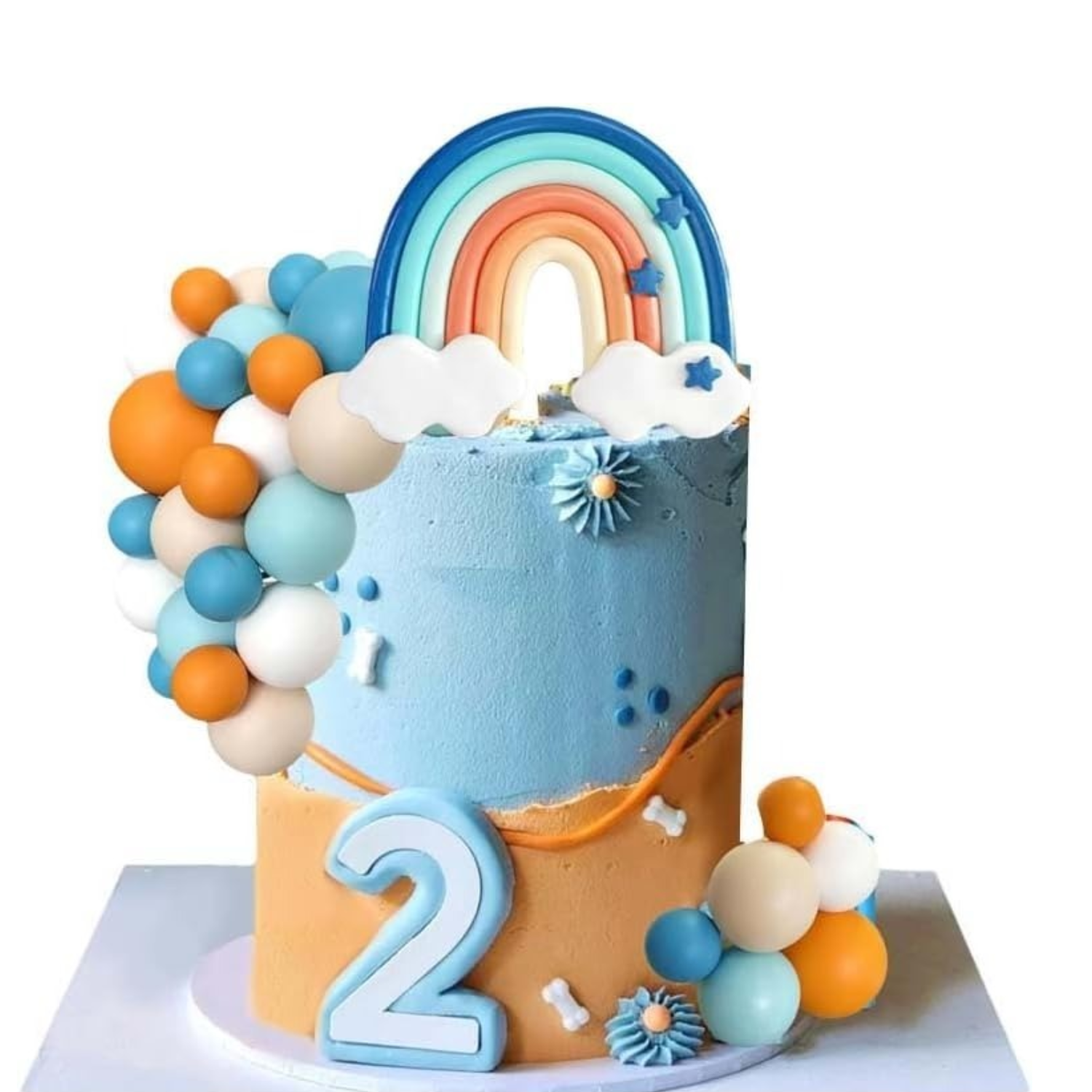 14pcs Blue Rainbow Cake Topper - Pet Supplies Warehouse บทวิจารณ์และราคา