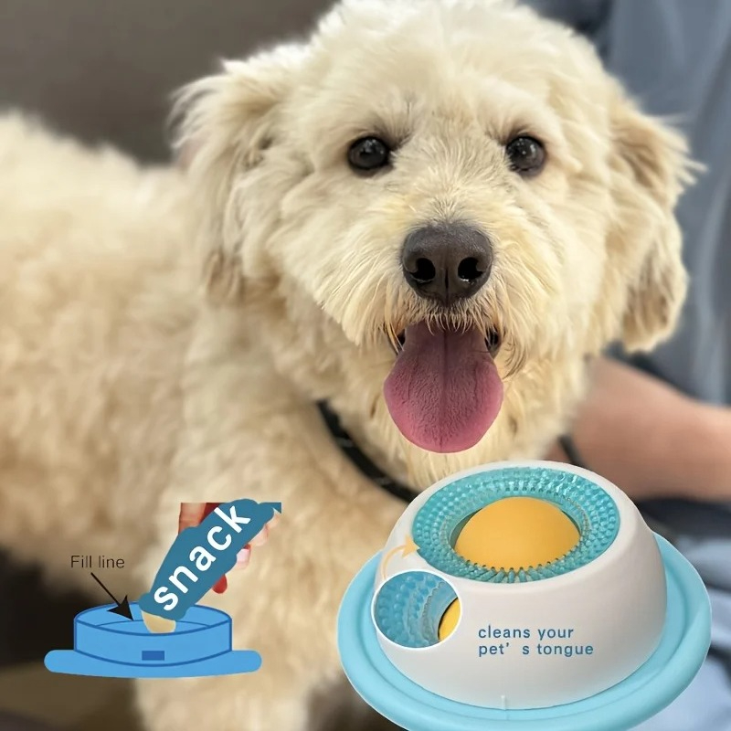 Pet Lick Mat Yogurt Licking Pl - Slow Feeder Dog Bowl บทวิจารณ์และราคา