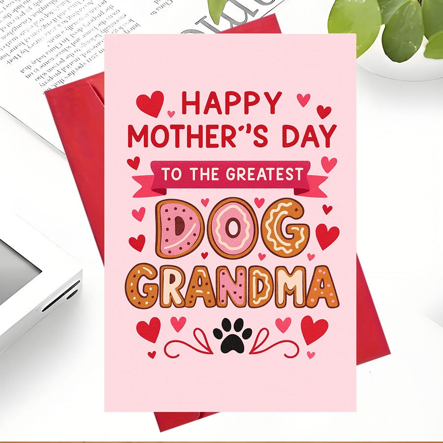 1Pcs Mother's Day Greeting Car - Pet Supplies Gift Card บทวิจารณ์และราคา