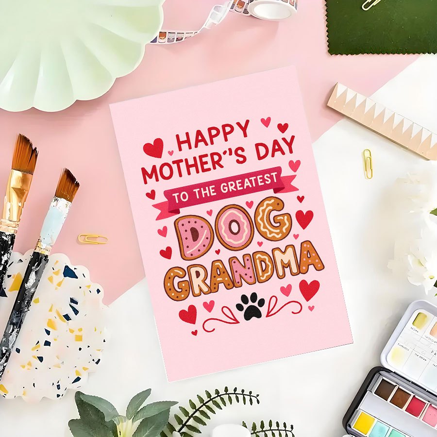 1Pcs Mother's Day Greeting Car - Pet Supplies Gift Card บทวิจารณ์และราคา