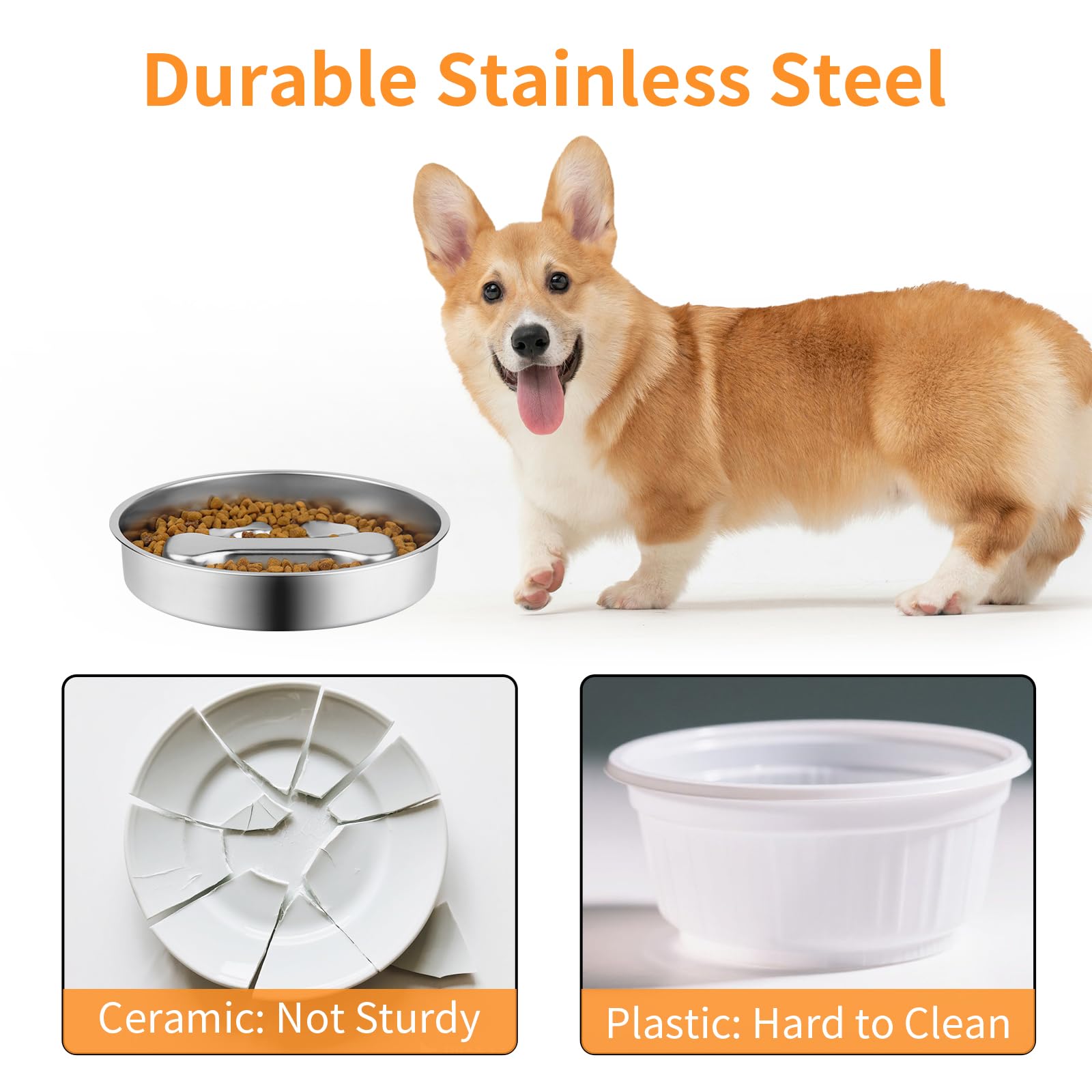 Slow Feeder Dog Bowl, Metal No - Slow Feeder Dog Bowl บทวิจารณ์และราคา