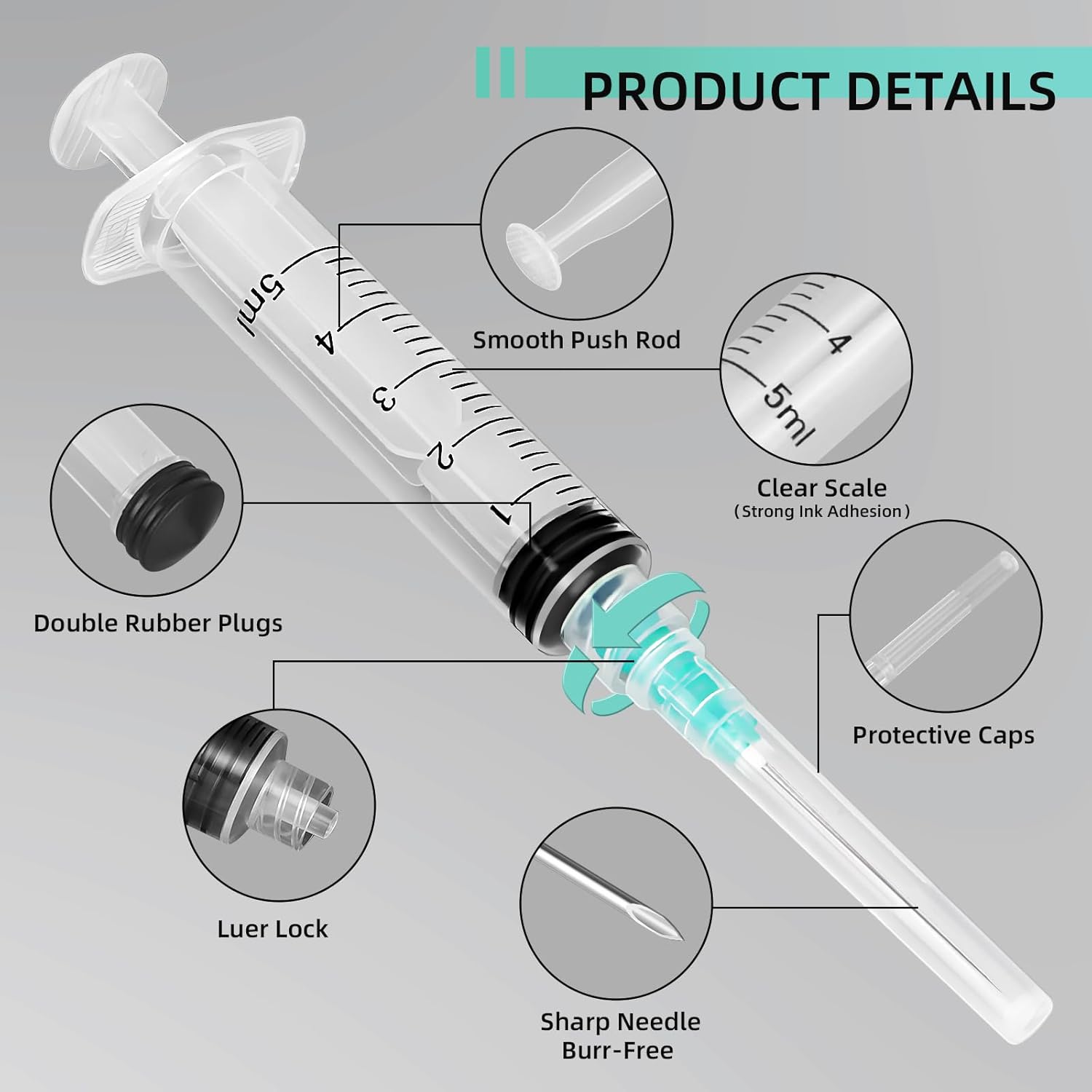 50 Pieces of 5ml Luer-Lock Syr - Pet Supplies Delivery บทวิจารณ์และราคา