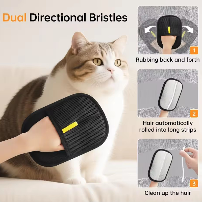 Pet Hair Remover Glove Double  - Pet Hair Remover Brush บทวิจารณ์และราคา
