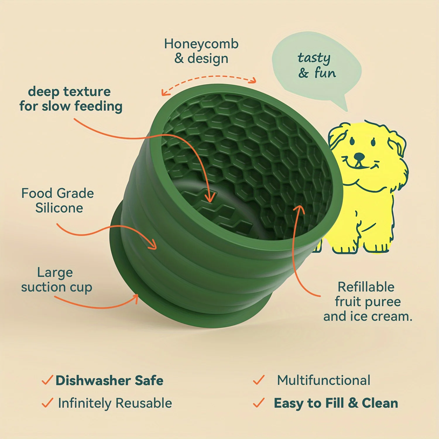 Silicone Slow Feeder Dog Bowl  - Slow Feeder Dog Bowl บทวิจารณ์และราคา