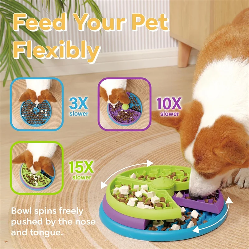 Dog Puzzle Slow Feeder Interac - Slow Feeder Dog Bowl บทวิจารณ์และราคา